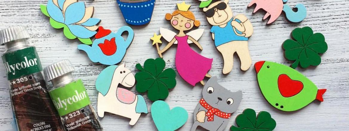 Мастер-класс по росписи деревянной броши